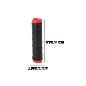 Motorcycle Handlebar Grip Threaded Anti Slip Shock Absorber Silicone Handbrake Protector Universal Scooter E-Bike Handle Sleeve