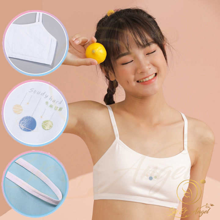 Sis & Angel Girl Singlet Training Bra School Bra Kid Bra Simple Bra Baju  Dalam Sekolah - S023