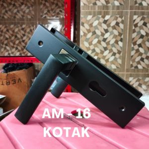 HANDLE PINTU HITAM AIGO UKURAN TANGGUNG / SLOT PINTU BLACK SERIES TANGGUNG