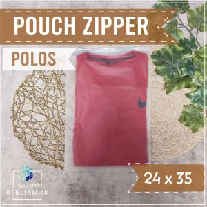 Zipper Bag 24x35 Cm - Zipper Lock - Zipper SDtorage Bag - Zipper travel Pouch - Travel Pouch Serbaguna
