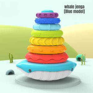 Baby Pro Early Educational Whale Ring Stack & Sound Toy Play And Learn Child Development