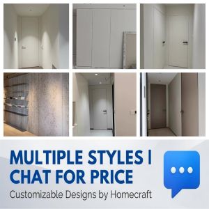 Invisible Door Seamless Flush Wall Design Concealed Hidden Door Customize Size Color BTO Condo HDB Minimalist Interior