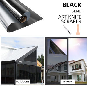 Window Tint Glass FilmTinted Window Sticker GlassSingle Perspective Anti-Peep Window FilmHeat Insulation Anti UV