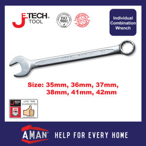 JETECH Combination Wrench Spanner Combination Spanner CRV Hand Tool Hardware Spana Soket Tahan Lasak 扳手 35mm - 42mm