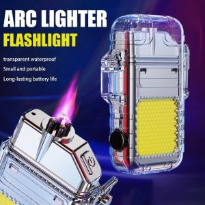 KOREK API ELEKTRIK USB SENTER UNIK DAN KEREN YG DI CAS LIGHTER FLASHLIGHT LAMPU SENTER LED 3 MODE VIRAL 2025