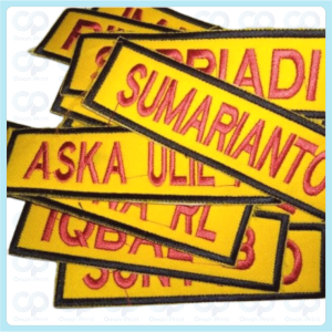 Bordir Banser | Bordir Banser Custom | Bordir Nama Dada Banser Custom Satuan