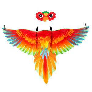 Halloween childrens parrot wings cape bird headgear performance props cosplay