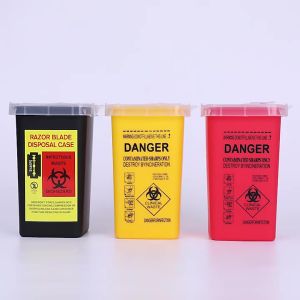 WH ONLYGOODS Sharps Container Medical Needles Bin Biohazard Tattoo Piercing Needles Disposal Collect Box