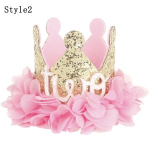 MIRELAE Glitter Sequins Jacobs Birthday Headwear Party Hat Photography Props Baby Crown Hairband