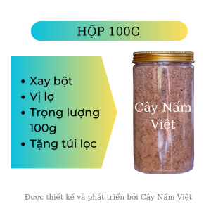 Bột nấm linh chi đỏ vị đắng nhẹ  - Cây Nấm Việt