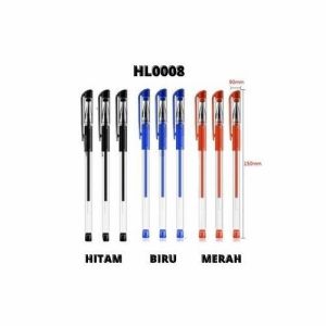 Pulpen import 0.5 mm plastik 15 cm (3 pcs)