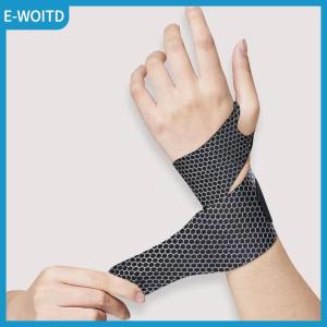 【E-WOITD】 1PCS Adjustable Wristbands Safety Wrist Support Bracer Gym Sports Wristband Carpal Protector Breathable Injury Wrap Band Strap