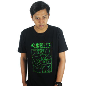 Kaos Pria Distro Simple Keren 2022 Murah Bamboo Apparel Open Your Mind