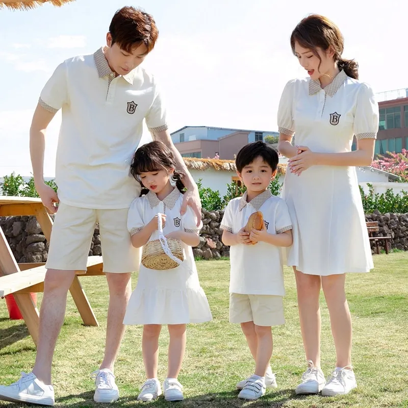 Matching polo outlet outfits for family