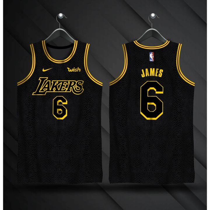 Lebron lakers jersey with wish logo on sale