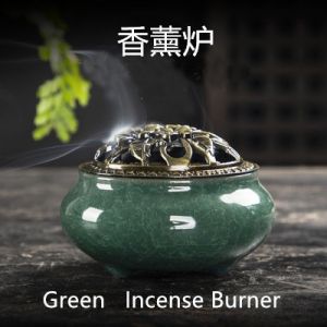 Censer Ice Crack Vintage Ceramic Incense Burner Insence Coil Stick Holder Sandalwood Agarwood Stand Home Living Decor 陶瓷香炉 熏香香炉 檀香炉 拜神 檀香沉香香薰