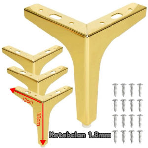 Kaki Sofa  Segitiga / Kaki Sofa / Kaki Kursi / Sofa Leg Besi Model Segi Tiga / Kaki Siku T - Premium Metal Sofa Leg