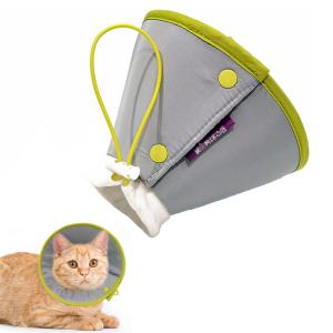 Soft Dog Cone Collar Alternative After SurgeryReflective E-Collar for Small Dogs and CatsComfy Dog Recovery Collar for Wound CareAdjustable Elizabethan Collar to Stop Licking