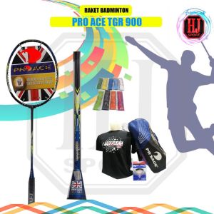 Raket Original Badminton Pro Ace TGR 900 Bonus Komplit