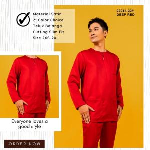 Baju Johor/Baju Melayu Teluk Belanga Cutting Slimfit 21-color -- Batch 3