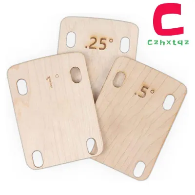 [p6yg]3 Piece Guitar Neck Pad Made of Solid Maple Protective Guitar Neck Pad for Bolt-on Neck