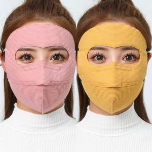 Khẩu Trang Trùm Mặt Chống Nắng Cao Cấp Vải Không Dệt UPF 50+ Che Kín Mặt Chống Tia UV