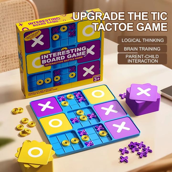 YOYO Sáng tạo Trò chơi cờ Tic Tac Toe Hài hước Montessori Trò chơi bàn ...