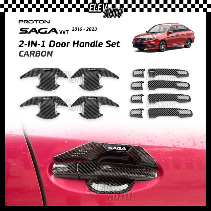 Proton Saga VVT 2016 - 2023 SPORTIVO CARBON Door Handle Set Bowl Cover ...