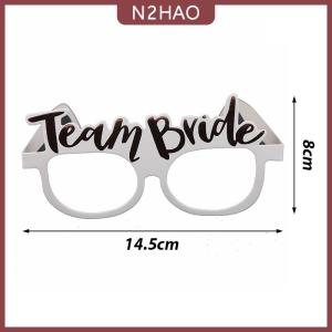 N2HAO Bachelorette bên giấy kính Rose Gold đội cô dâu trắng cô dâu được đám cưới