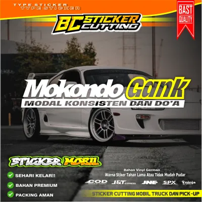 Terbaruu..Stiker Mobil Variasi Kaca Bodi Samping Kata Kata Truk Canter Pick Up Keren Tulisan Mokondo gank modal konsisten dan doa
