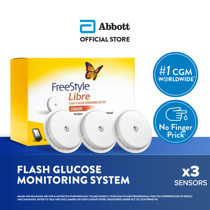 Freestyle Libre bundle of 3 Sensors [Exp date August 2025] Lazada