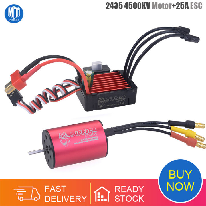 Moteur Brushless Surpass Hobby 2430 + ESC 25A Pour Voiture RC 1/18 1/16 – 5800/7200/8200KV Moteur 7200kv 2430