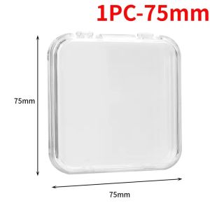 Dorisna 1/5Pcs Transparent Acrylic Makeup Sponge Box Press-On Nail Storage Box Dust-proof Nail Accessories Organizer Display