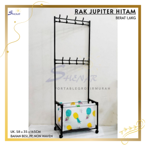Rak Gantungan Baju Rak Sepatu Topi Penyimpanan Serbaguna Stand Hanger Jemuran Baju - prm