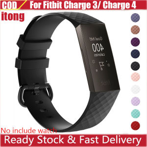 Replacement Watch Band Strap For Fitbit Charge 3 & 4 Soft Silicone Accessory Wristband