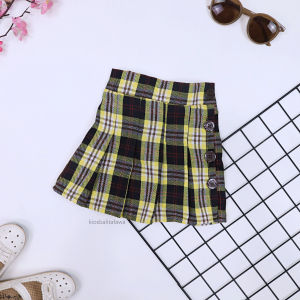 (1-5 TAHUN) Tartan Skirt - Korean Eonnie Girl / Rok Anak Perempuan Flanel Import OOTD Import Lucu Cewek Kios Balita Fawa