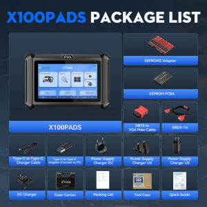 XTOOL X100 PADS V2.0 Car Key Programmer Key Generator Read Pin Code All System Diagnostic Tool Automotive Scanner CANFD DOIP FCA