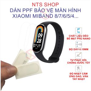 Bộ 2 miếng dán màn hình PPF cho Xiaomi Miband 8/ 7/ 6/ 5/ 4/ 3