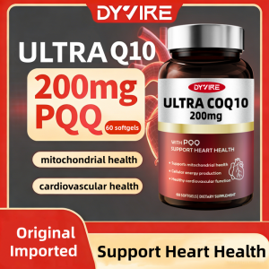 DYVIRE ULTRA CoQ10 200mg 60 softgels With PQQ Healthy cardiovascular function Absorption【exp2028.5】