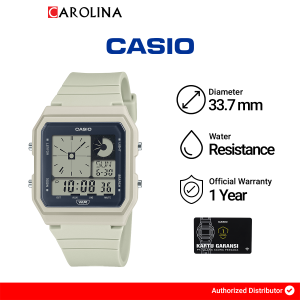Jam Tangan Pria Casio General LF-20W-8A Pop Series Eggshell White Resin Band