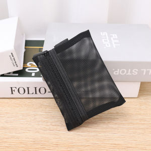 New Mesh Transparent Cosmetic Bags Small Large Clear Black Makeup Bag Portable Travel Toiletry Organizer Lipstick Storage Pouch