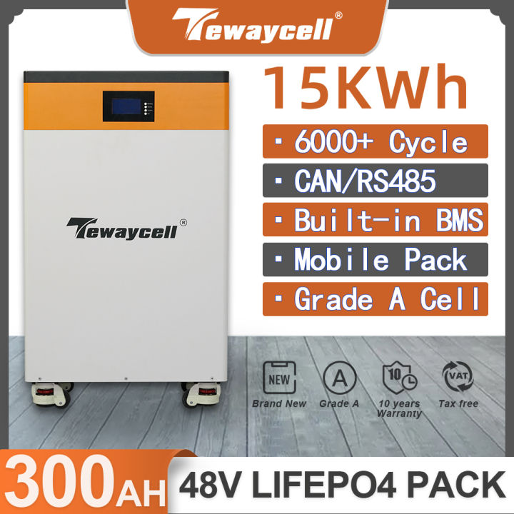 51V 48V 15Kwh Powerwall 300Ah Lifepo4 Battery Pack 6000 Cycle Lithium ...