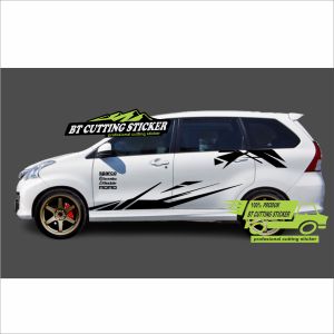 sticker stiker mobil avanza Stiker Lis Body Samping Avanza