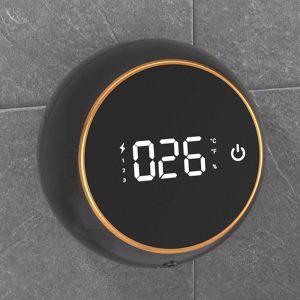 HKStorage Liquid Foam Soap Dispensers Temperature Display Round Wall-mounted Hand Washing Sterilize Waterproof Automatic Soap Dispenser