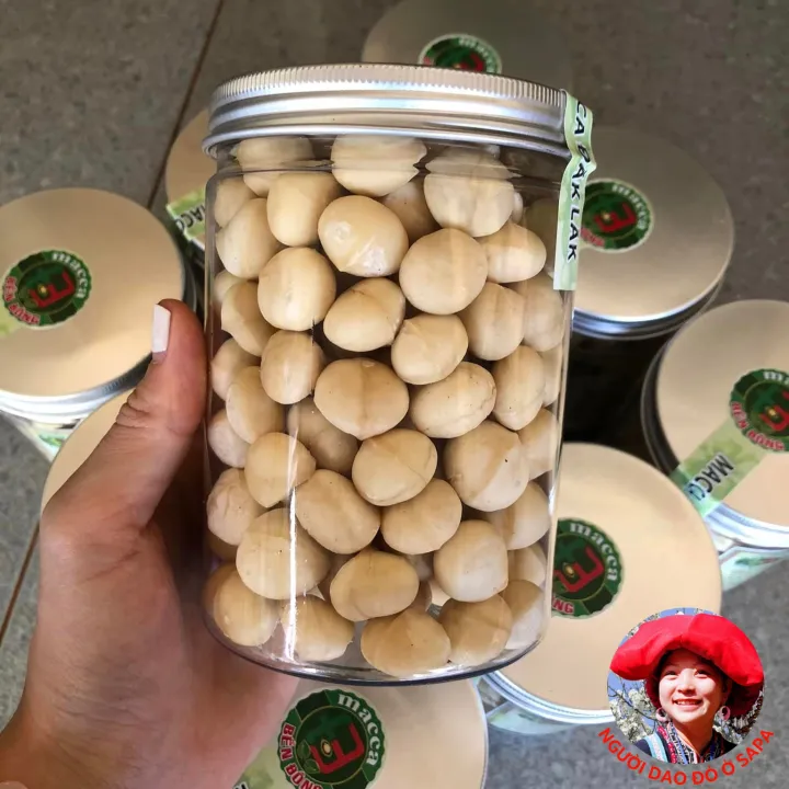 Nhân macca Lai Châu nguyên hạt, trồng hữu cơ sấy chín từ macca tươi. Mắc ca, mac ca sấy khô chín không vỏ, đã tách vỏ