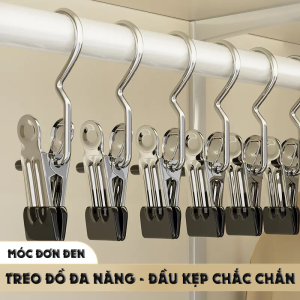 Bộ 10 Móc phơi quần áo trẻ em LOMO chất liệu kim loại đặc thiết kế tinh tế hiện đại sang trọng chắc chắn