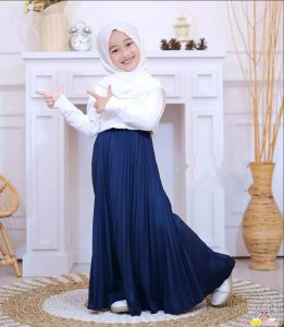 ROK PLISKET ANAK REMPEL BESAR  USIA 6-11TAHUN/ROK  TERLARIS/BAWAHAN TERLARIS