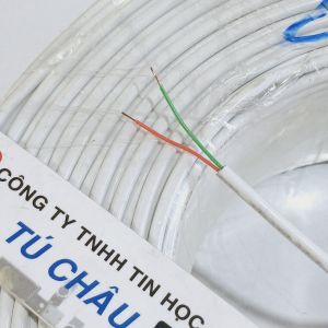 Cáp điện thoại 2 tim (2 line - 2C - RJ11) Giá bán theo mét dài: 5m / 10m / 15m / 20m