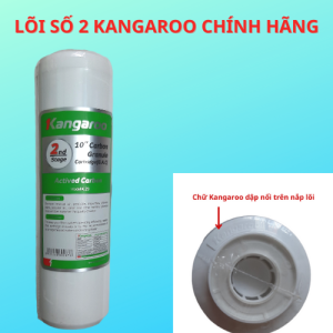 LÕI LỌC SỐ 2 KANGAROO DÙNG CHO TẤT CẢ MÁY LỌC NƯỚC RO LY LỌC 10inch- lõi than hoạt tính