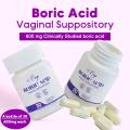 Boric Acid Vaginal Suppositories For Vaginal Yeast Infection For Bacterial Vaginosis 30PCS / 600mg. 